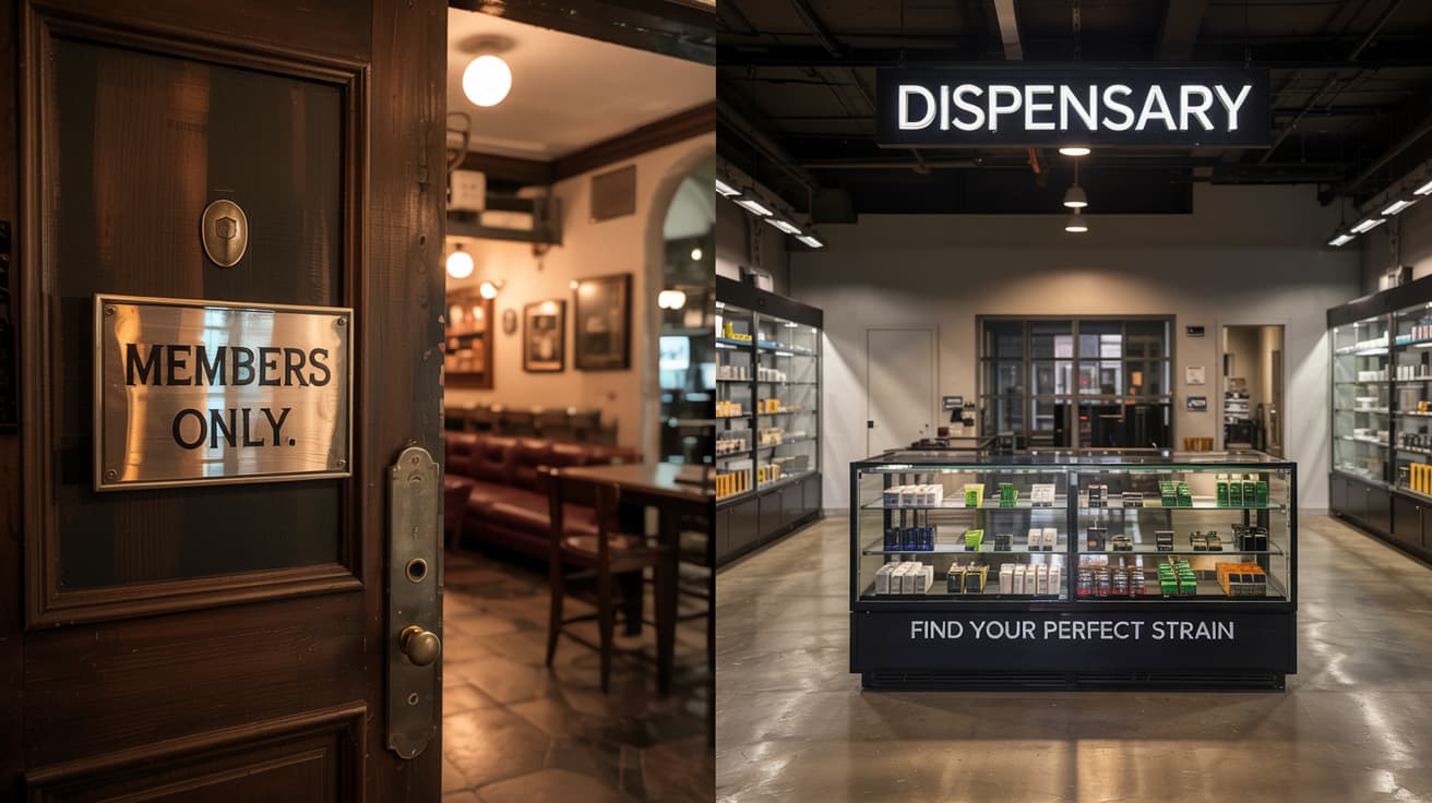 ¿Qué es un club cannábico y cómo se diferencia de un dispensario?